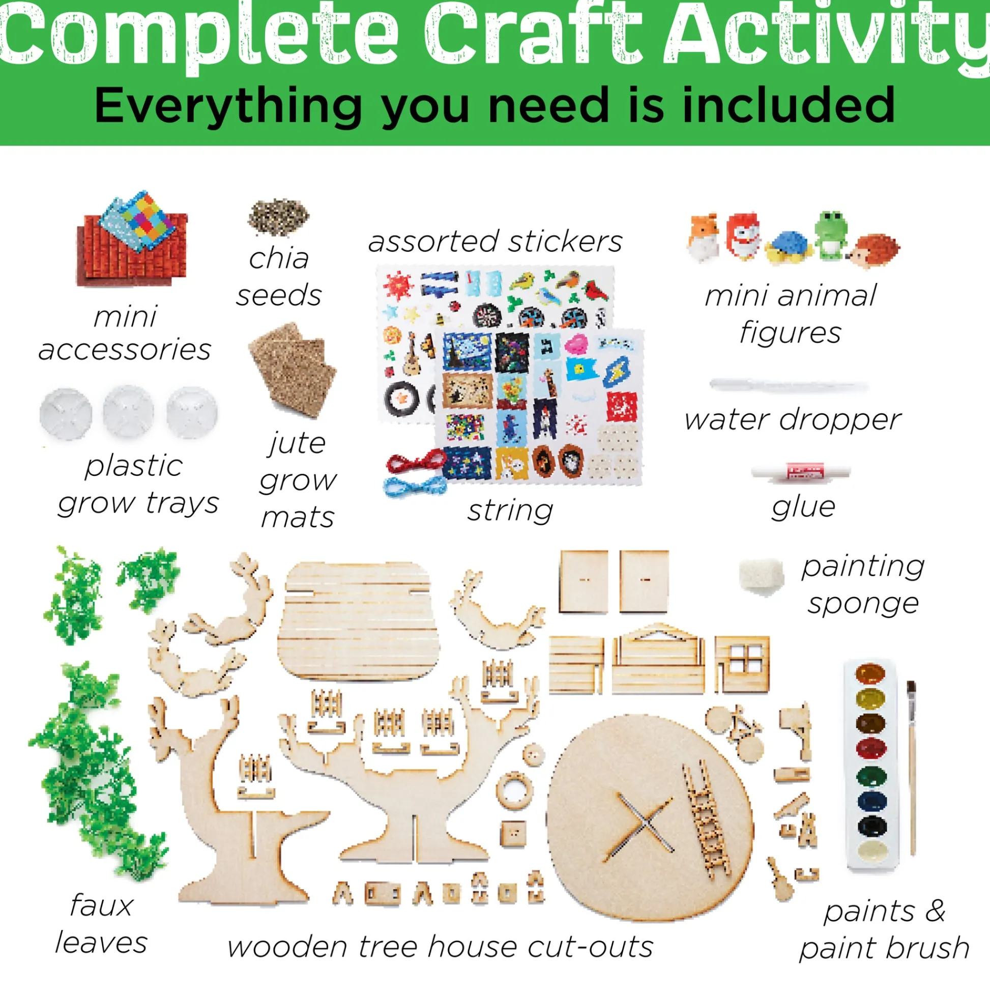Faber Castell Creativity for Kids Build and Grow Tree House - Eco-Friendly Craft Kit* Crafts & Activities