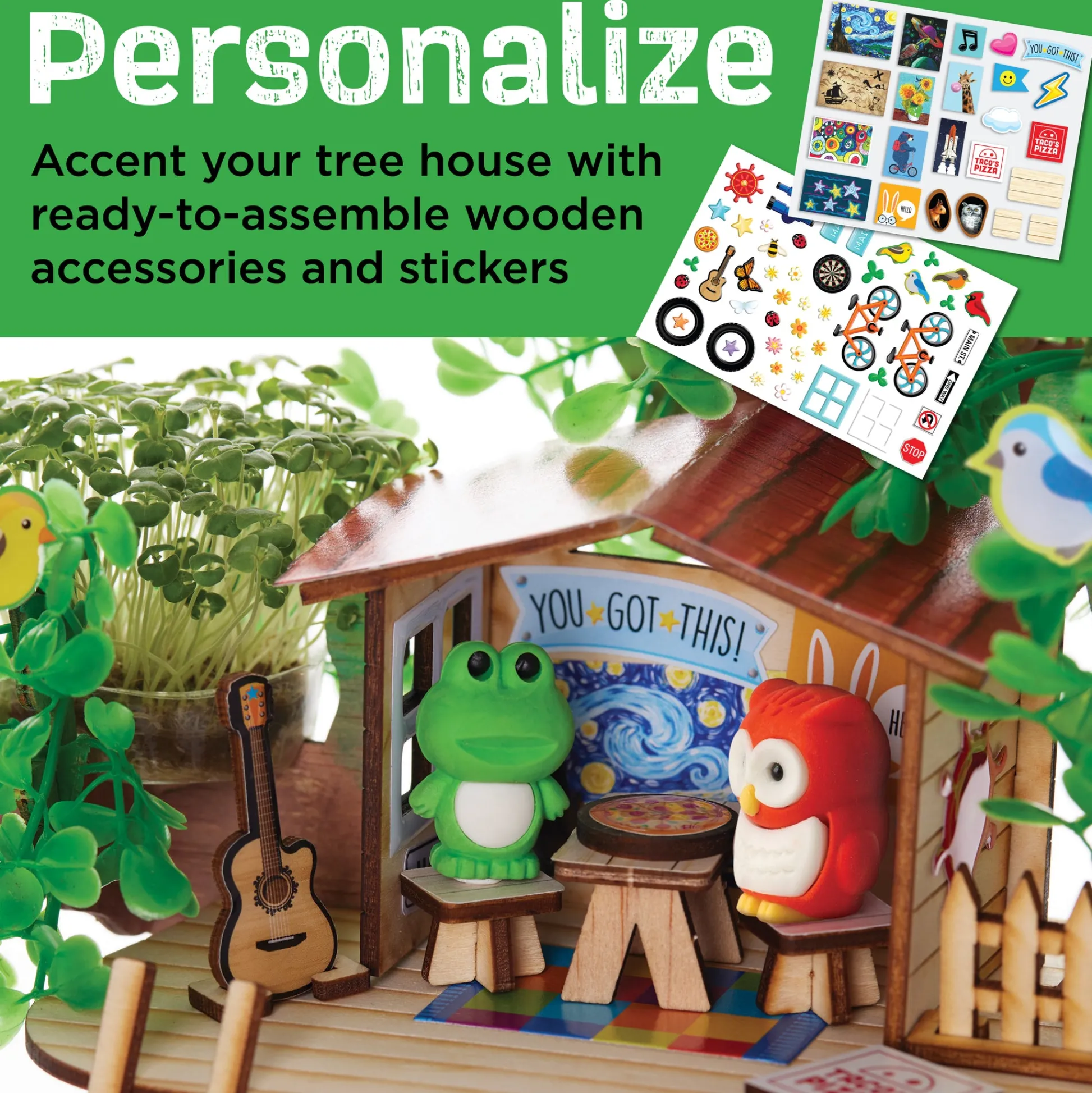 Faber Castell Creativity for Kids Build and Grow Tree House - Eco-Friendly Craft Kit* Crafts & Activities