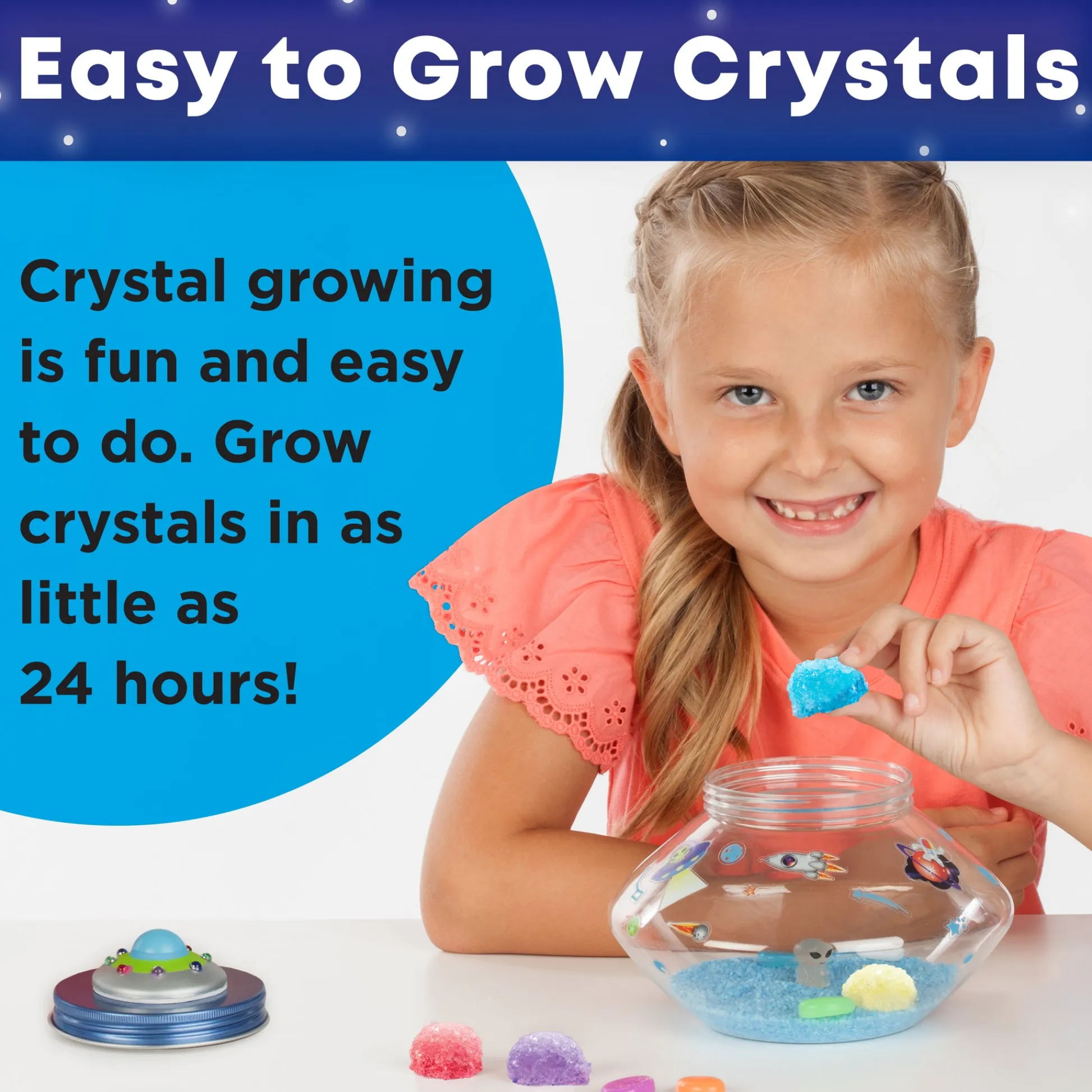 Faber Castell Creativity for Kids Crystal Space Terrarium - Glow-in-the-Dark Science Kit* Science Toys
