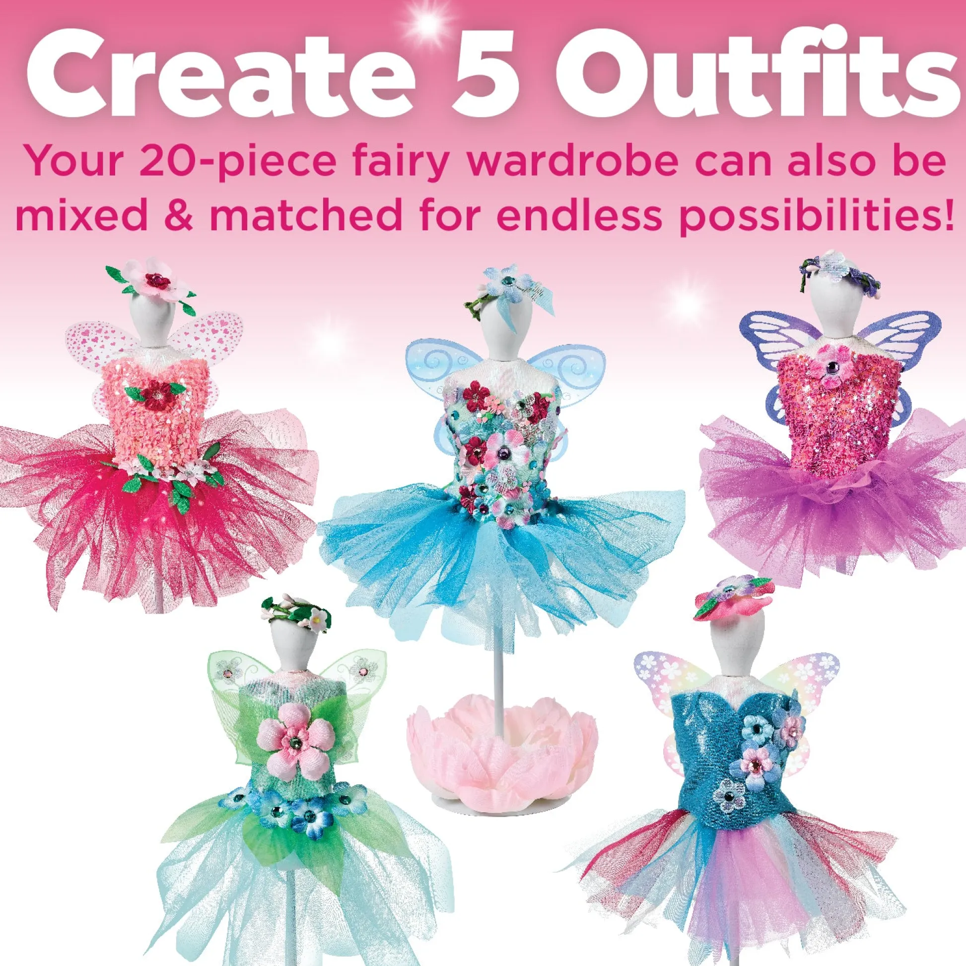 Faber Castell Creativity for Kids Designed by You Fairy Fashions - No-Sew Dress-Up Kit* Crafts & Activities