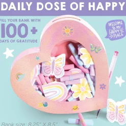 Faber Castell Creativity for Kids Positivity Heart-Shaped Happiness Bank Kit* Social & Emotional Skills|Crafts & Activities