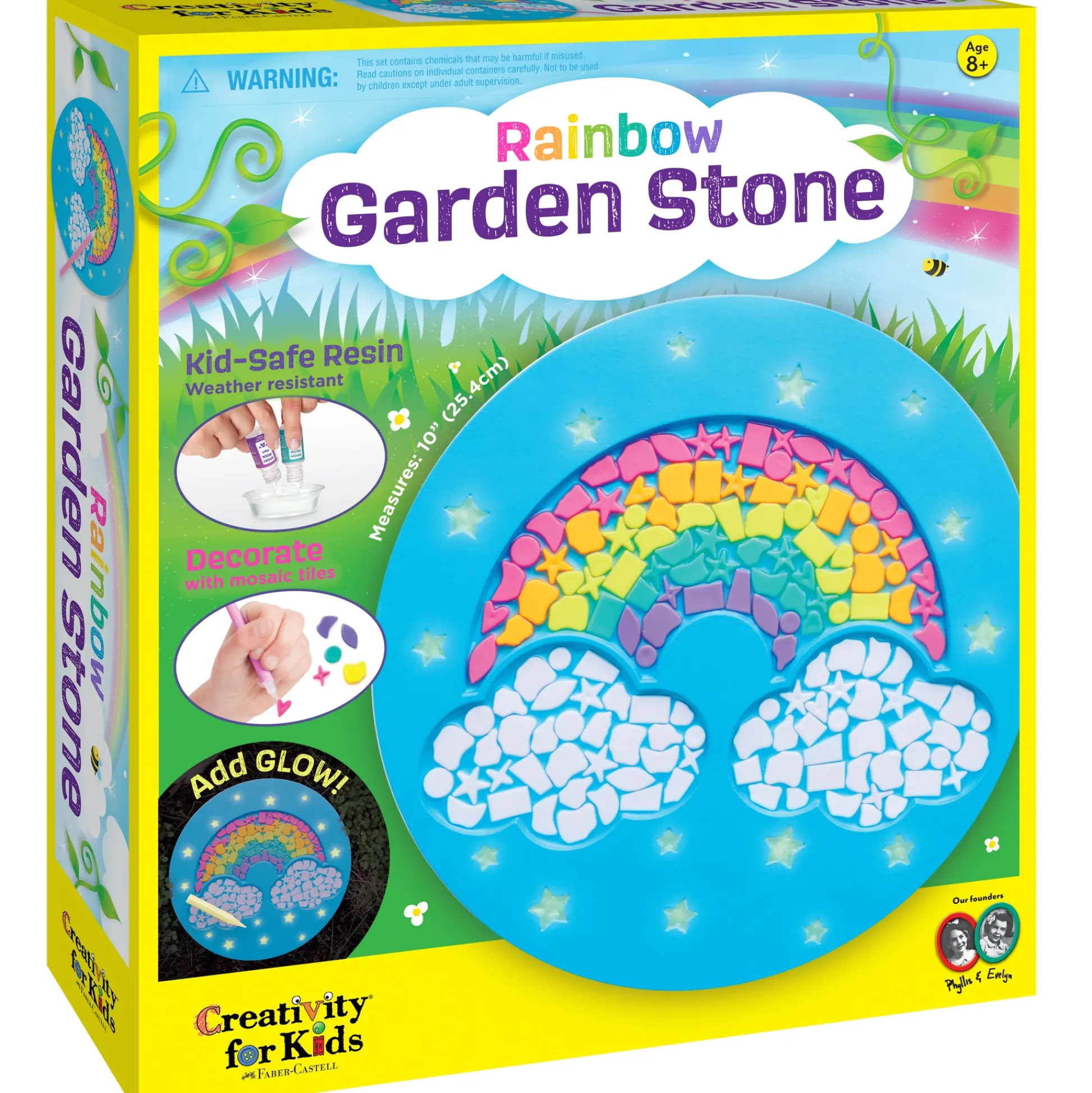 Faber Castell Creativity for Kids Rainbow Garden Stone Mosaic Kit* Crafts & Activities