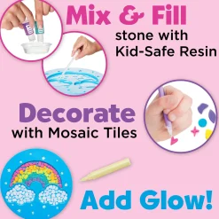 Faber Castell Creativity for Kids Rainbow Garden Stone Mosaic Kit* Crafts & Activities