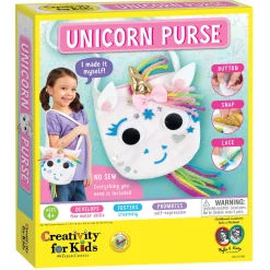 Faber Castell Creativity for Kids Unicorn Magic No-Sew Craft Purse Kit* Crafts & Activities