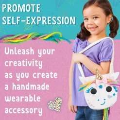 Faber Castell Creativity for Kids Unicorn Magic No-Sew Craft Purse Kit* Crafts & Activities