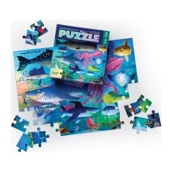 AreYouGame Crocodile Creek Shimmering Sharks Holographic Jigsaw Puzzle - 50 pc* Puzzles