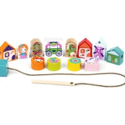 Calendar Holdings, LLC Cubica Enchanting Wooden Fairytale Lace and Learn Toy - European Craftsmanship* Preschool Education Toys & Activities