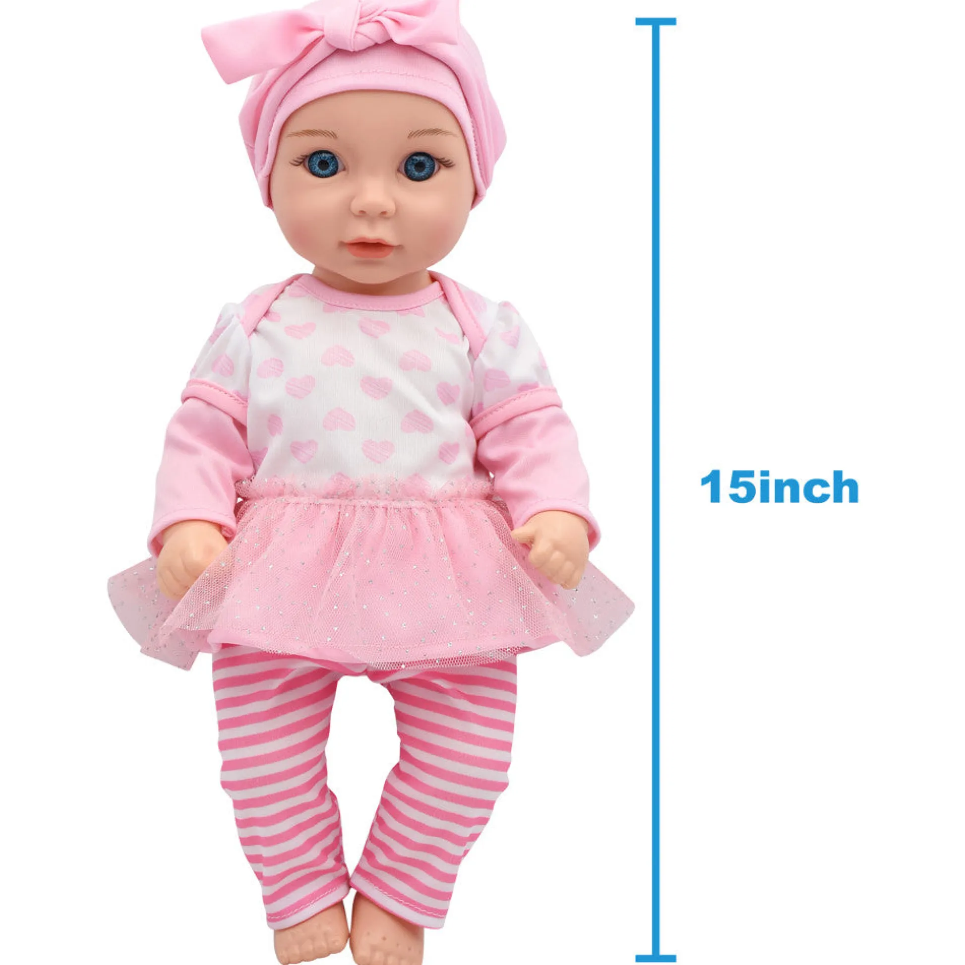 Flat River Group Cuddle Kids 15-inch - Pink Tutu Love N' Feed Playset* Social & Emotional Skills|Stuffed Animals & Plush Toys