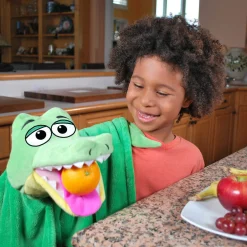 Flat River Group Cuddleuppets Gator - Green, 2-in-1 Plush Puppet & Blanket* Puppets & Puppet Theaters|Dress Up