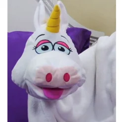 Flat River Group Cuddleuppets Magical Unicorn 2-in-1 Plush Puppet & Blanket - White-Purple* Stuffed Animals|Stuffed Animals & Plush Toys