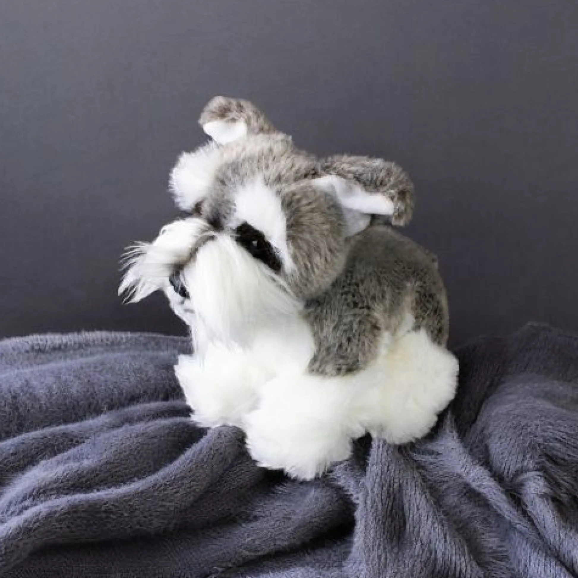 Calendar Holdings, LLC Cuddly Companions 9 inch Floppy Schnauzer Plush - Grey* Stuffed Animals|Stuffed Animals & Plush Toys