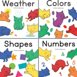 Educators Resource Curious Cats Board Book Set by Arlie Anderson, 4-Piece*Kids Kids Books|Boxed Book Sets