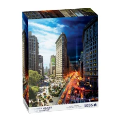 AreYouGame 4D Cityscape Stephen Wilkes Day to Night Flatiron Puzzle - 1036 pc* Puzzles