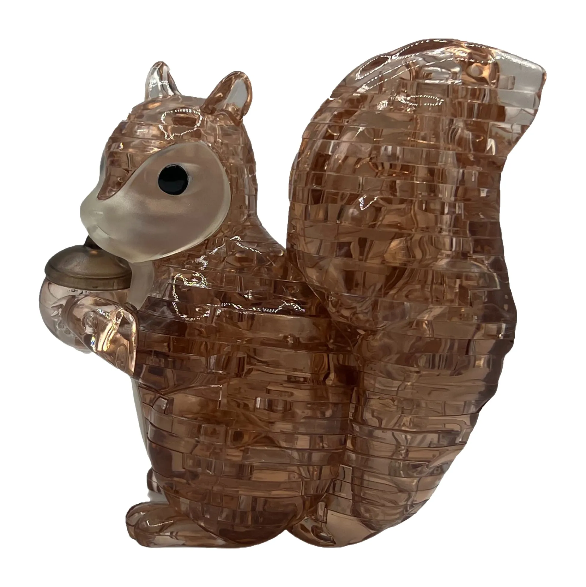 AreYouGame 3D Crystal Puzzle - Charming Squirrel with Acorn: 55 Pcs* Puzzles