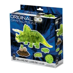 AreYouGame 3D Crystal Puzzle - Triceratops & Baby: Enigmatic 61 Piece Set* Puzzles