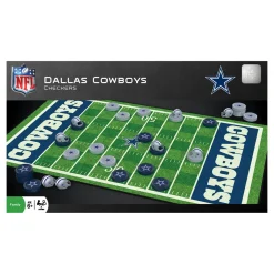 AreYouGame Dallas Cowboys NFL Checkers Game Set by Masterpieces* Board Games|Role-Playing Games