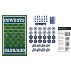 AreYouGame Dallas Cowboys NFL Checkers Game Set by Masterpieces* Board Games|Role-Playing Games