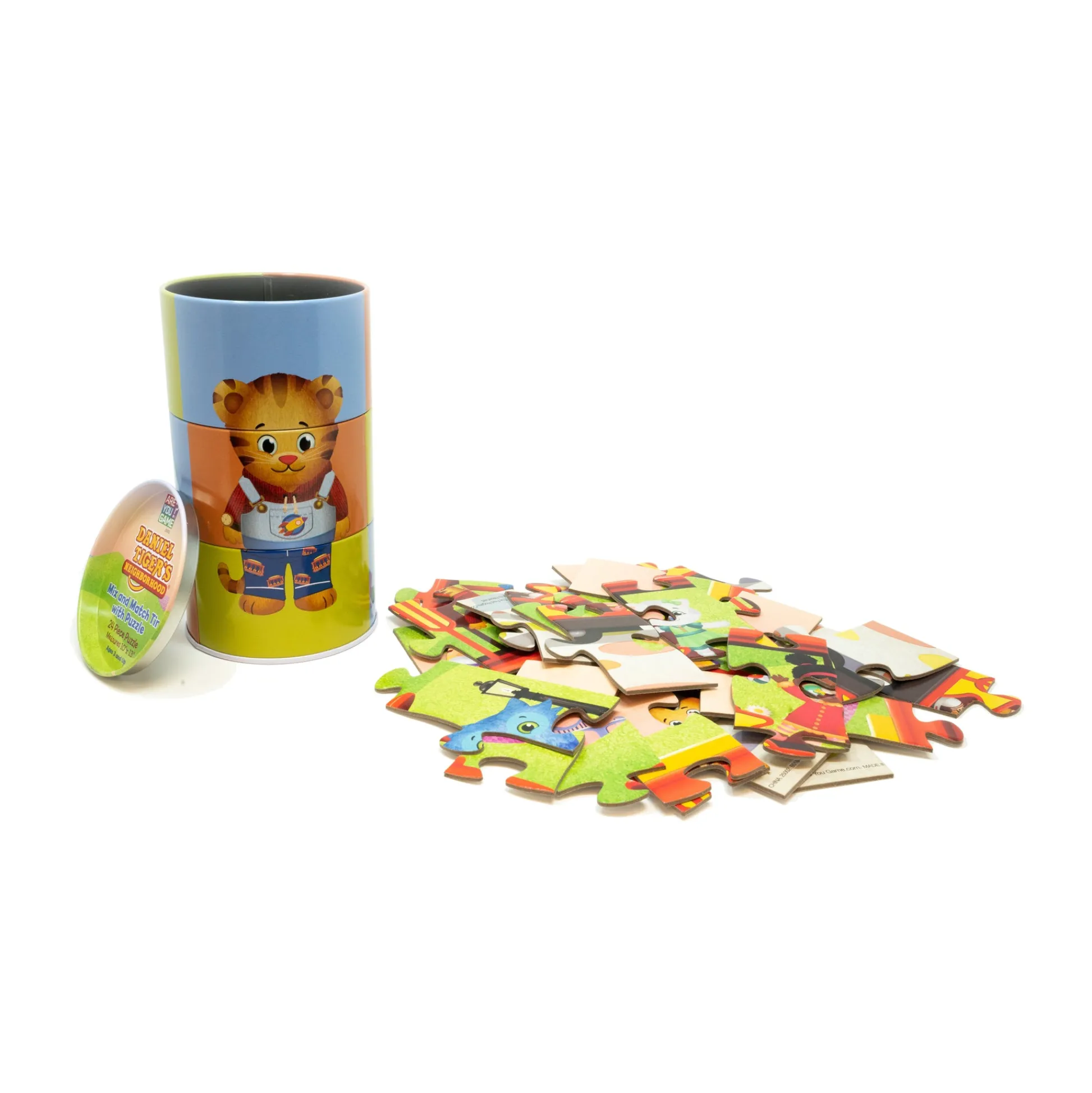 AreYouGame Daniel Tiger's Neighborhood 24 pc Mix and Match Tin Puzzle* Puzzles