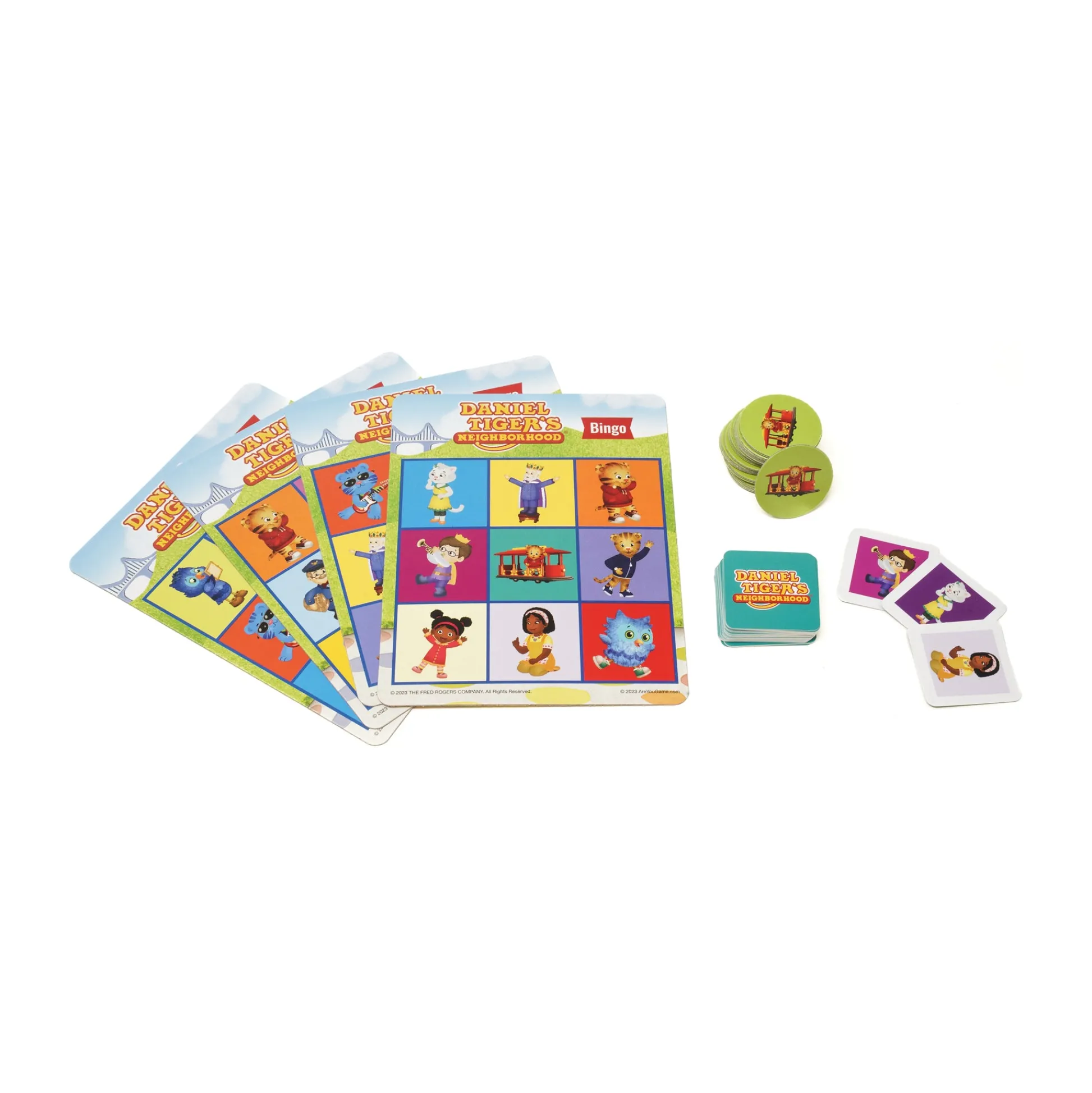 AreYouGame Daniel Tiger's Neighborhood Interactive Bingo & Memory Match Tin* Toddler & Preschool Games & Puzzles|Social & Emotional Skills