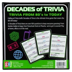 Calendar Holdings, LLC Decades of Trivia Game - Nostalgic Pop Culture Quiz* Role-Playing Games|Board Games