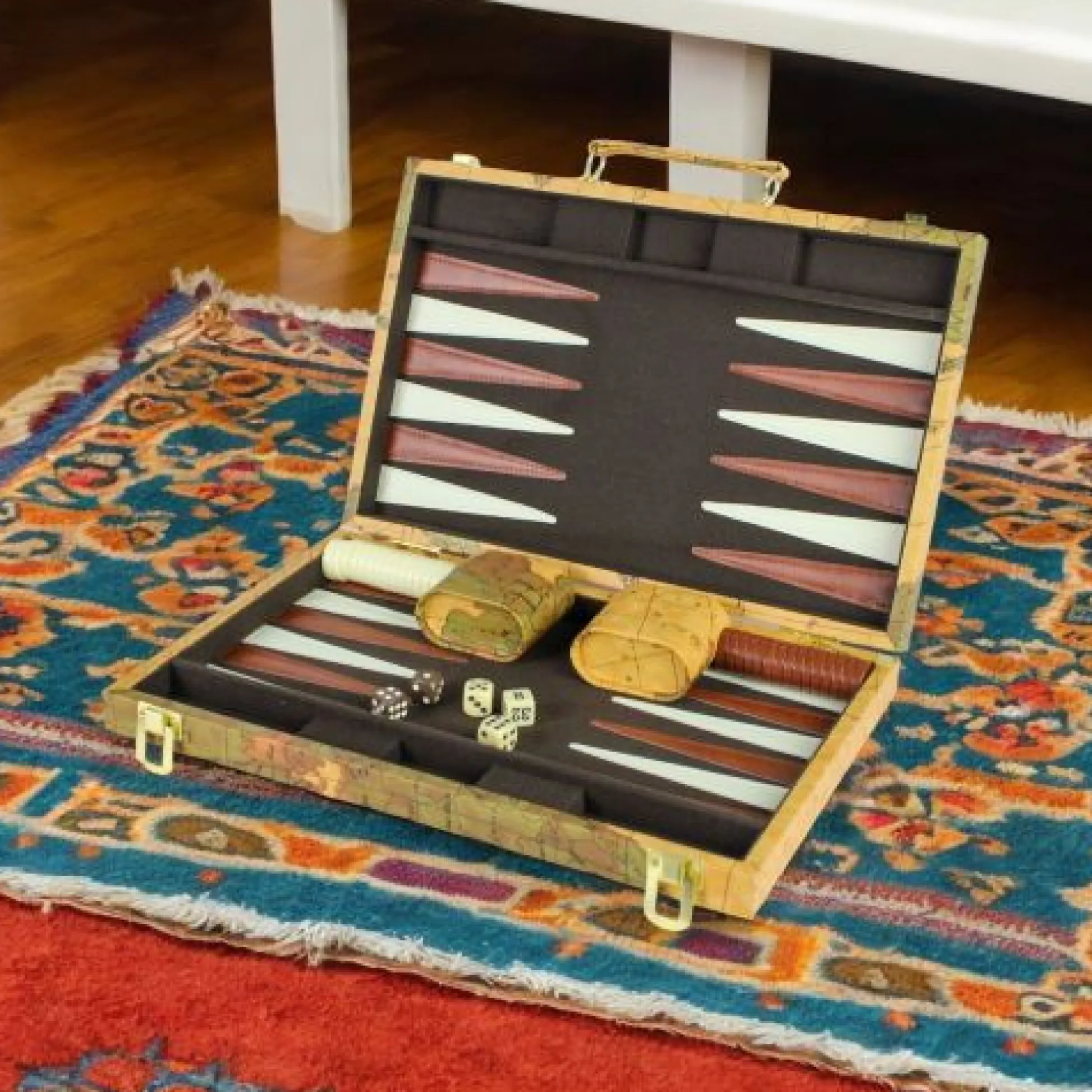 Calendar Holdings, LLC Deluxe Antique Map Backgammon Attache Set by Go! Games* Role-Playing Games|Board Games