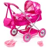 Flat River Group Deluxe Dolls Pram Smarty Set 6 in 1 - Interactive Playset* Social & Emotional Skills|Stuffed Animals & Plush Toys