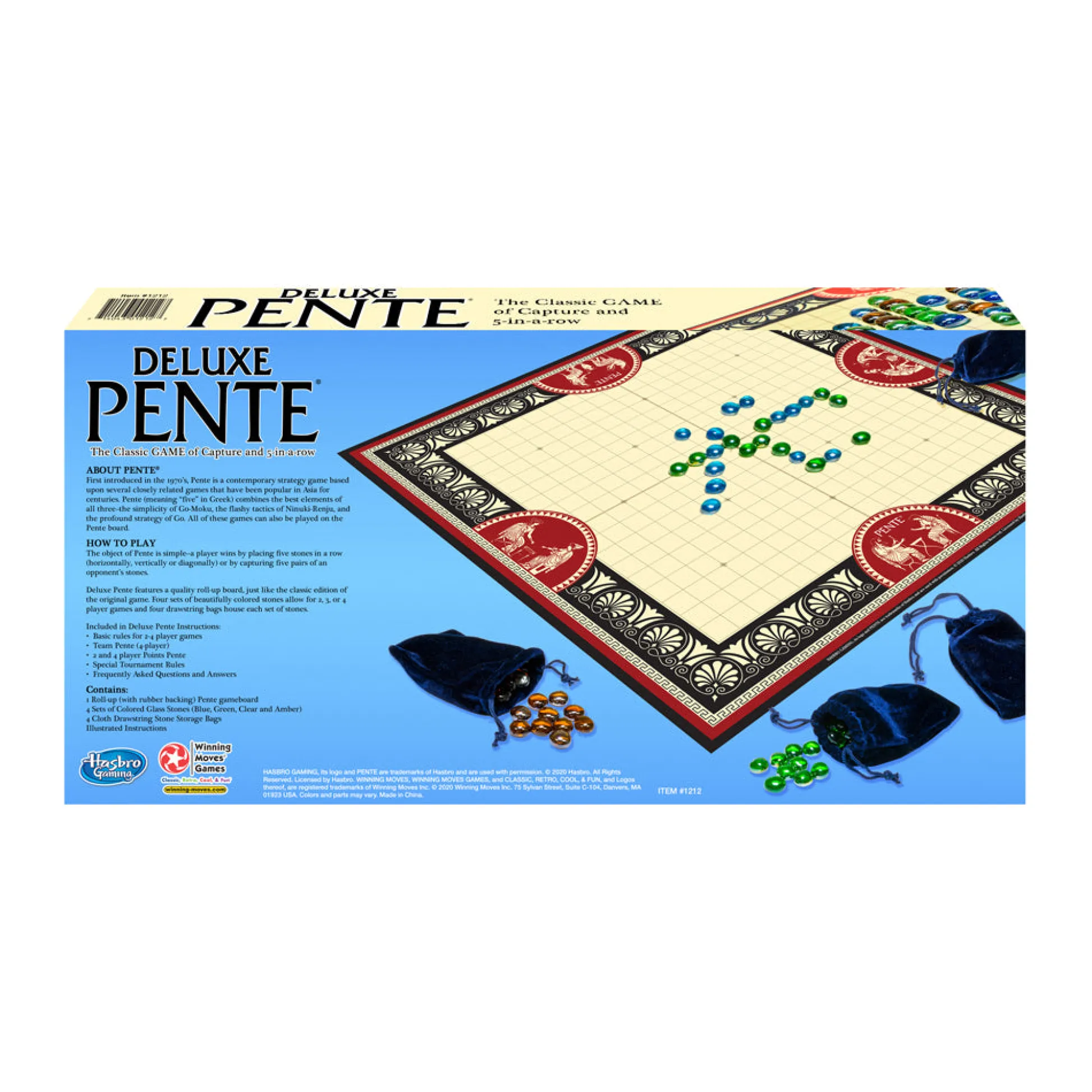 AreYouGame Deluxe Pente Board Game by Winning Moves - Strategic Glass Stone Game* Board Games|Role-Playing Games
