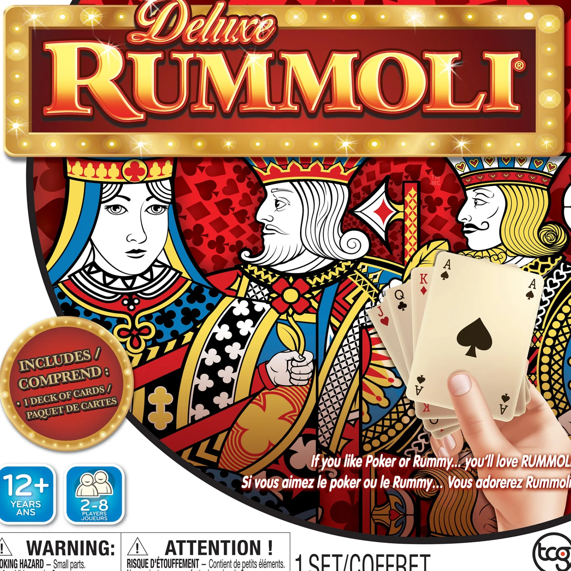 The Distribution Solutions Deluxe Rummoli Bilingual Edition Board & Card Game* Social & Emotional Skills|Role-Playing Games