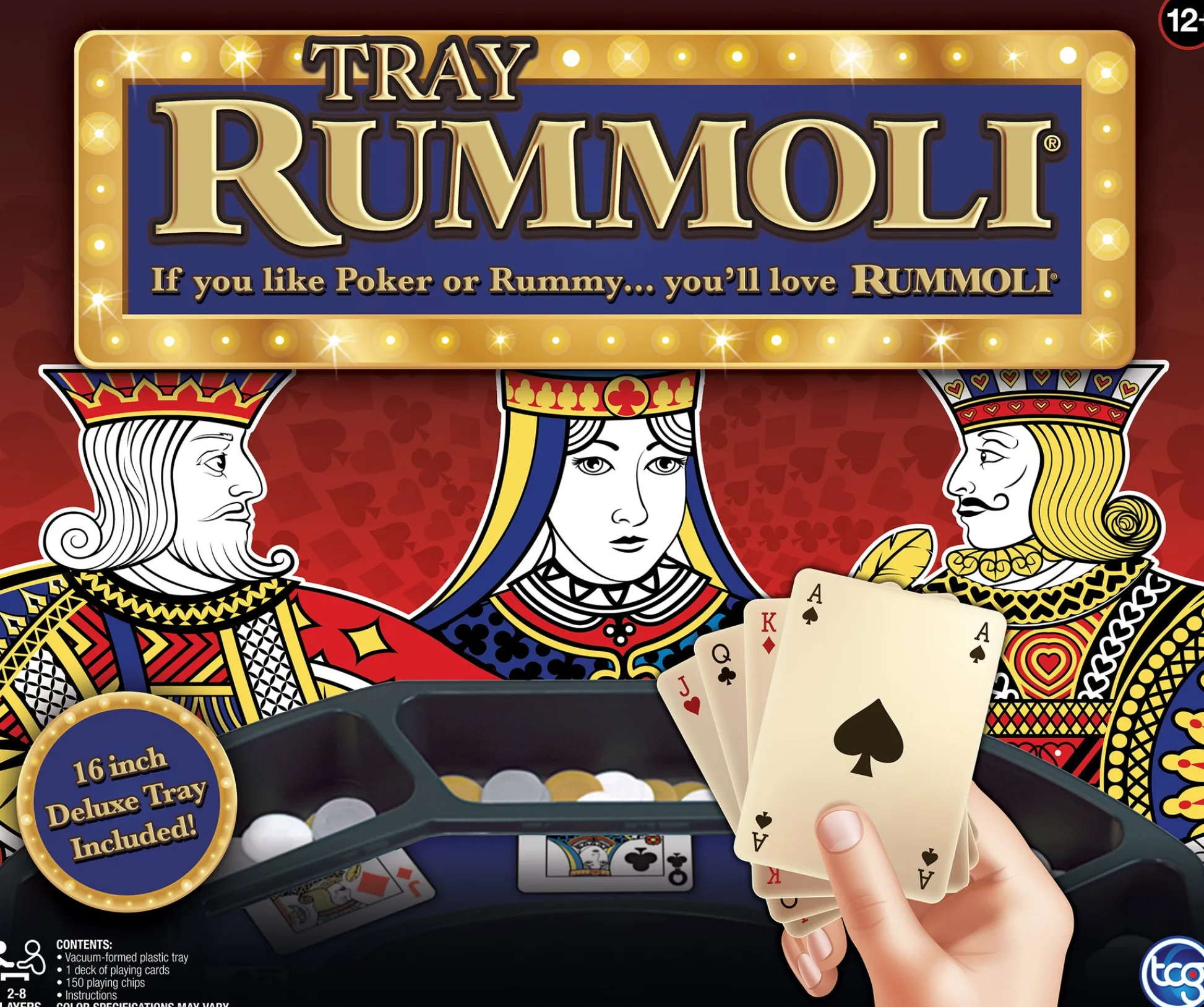The Distribution Solutions Deluxe TRAY RUMMOLI Board and Card Game Hybrid* Social & Emotional Skills|Role-Playing Games