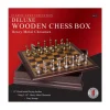 AreYouGame Deluxe Wooden Chess Set with Heavy Metal Chessmen and Storage Box* Board Games|Role-Playing Games