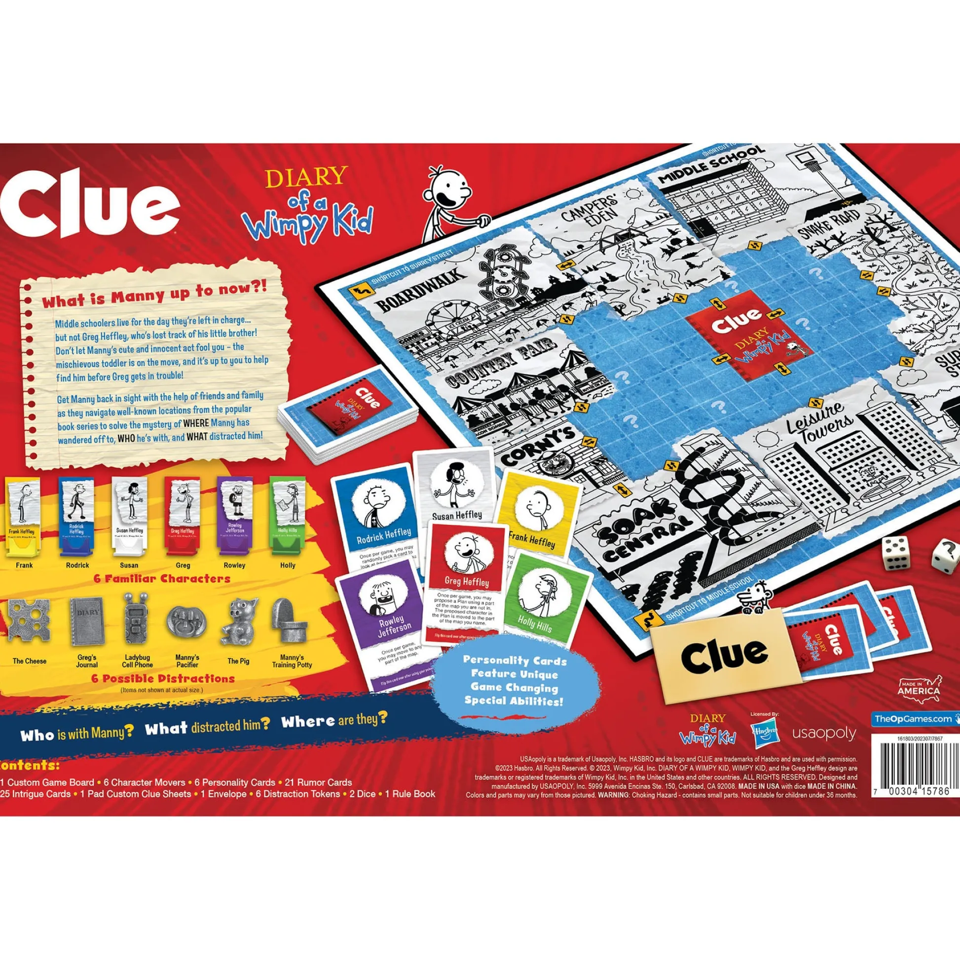 Educators Resource Diary of a Wimpy Kid CLUE Board Game* Board Games|Role-Playing Games