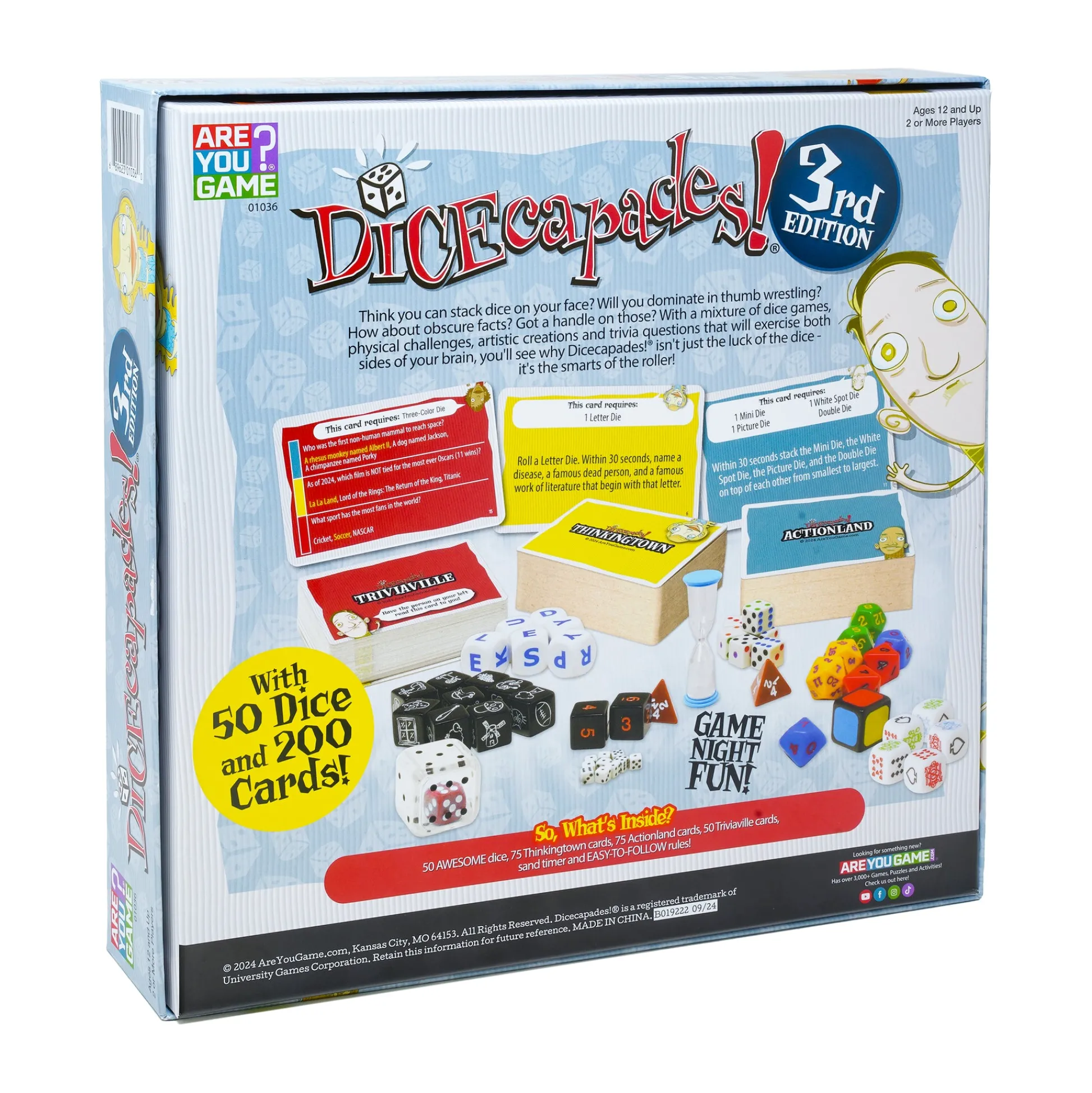 AreYouGame DICEcapades! 3rd Edition Family Board Game* Role-Playing Games|Board Games