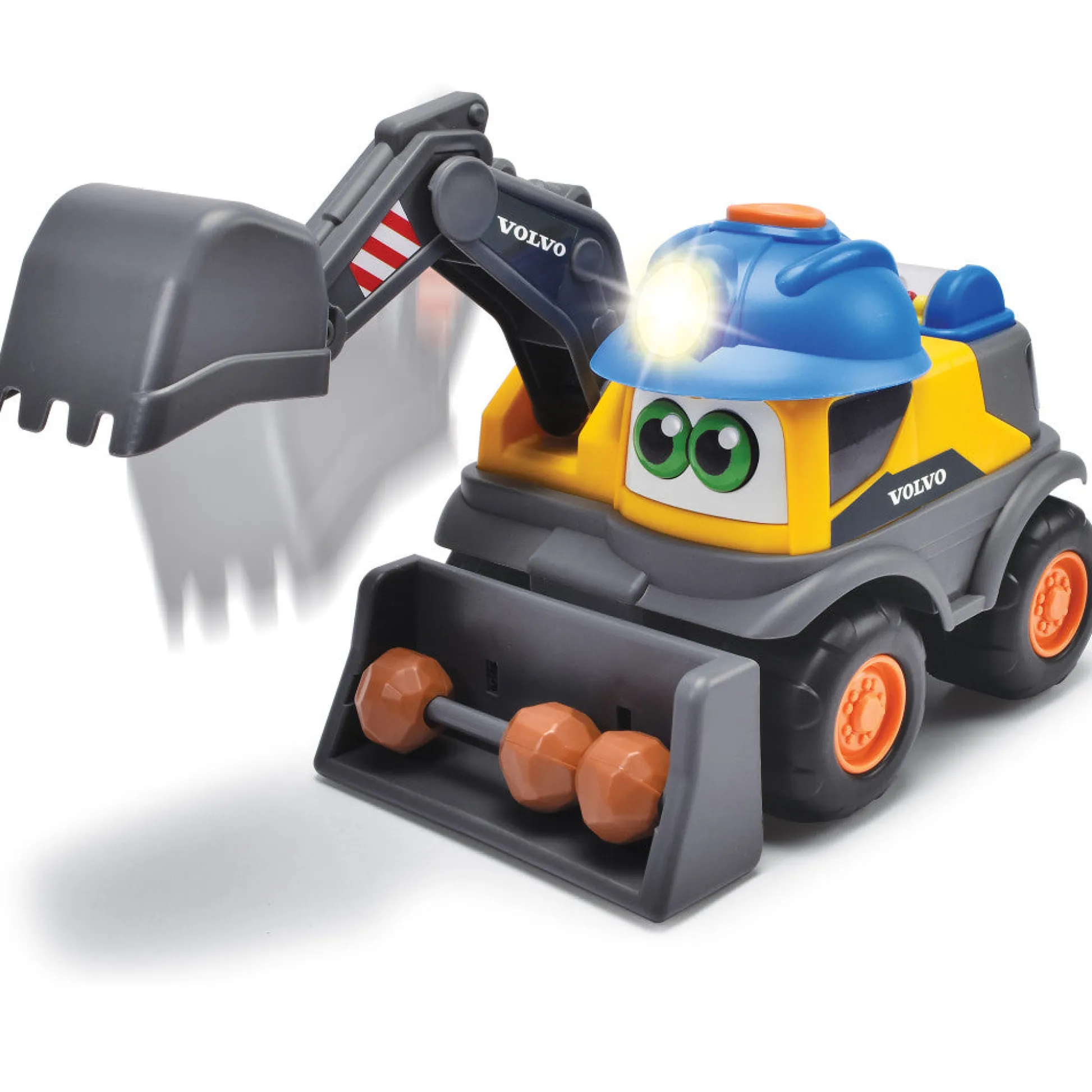 Flat River Group Dickie Toys ABC Volvo Danny Digger - Motorized Excavator Toy, Ages 3+* Preschool Education Toys & Activities|Preschool Vehicles