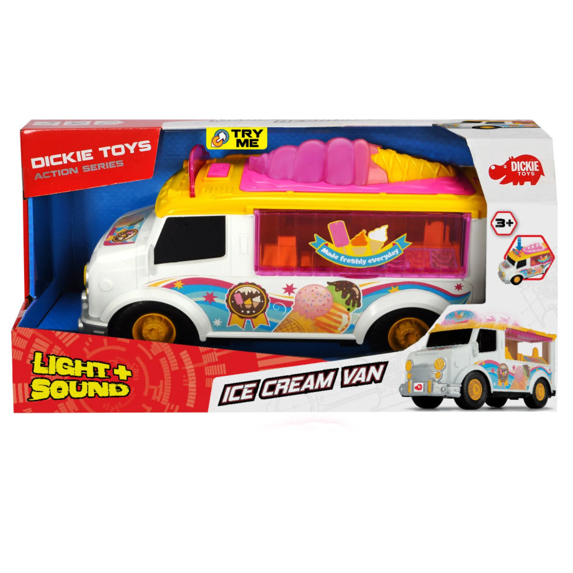 Flat River Group Dickie Toys Interactive 12-Inch Ice Cream Van with Sounds* Kitchens & Play Food|Dress Up