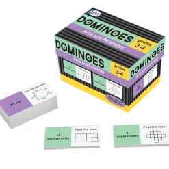 Educators Resource Didax Area and Perimeter Foam Dominoes Set - Educational Math Game* Dominoes & Tiles Games