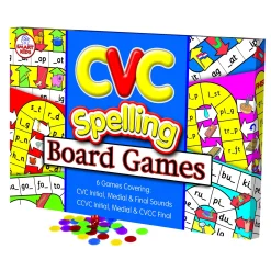 Educators Resource Didax® CVC Spelling Board Game - Early Reading Skills - Vibrant Fun* Role-Playing Games|Board Games