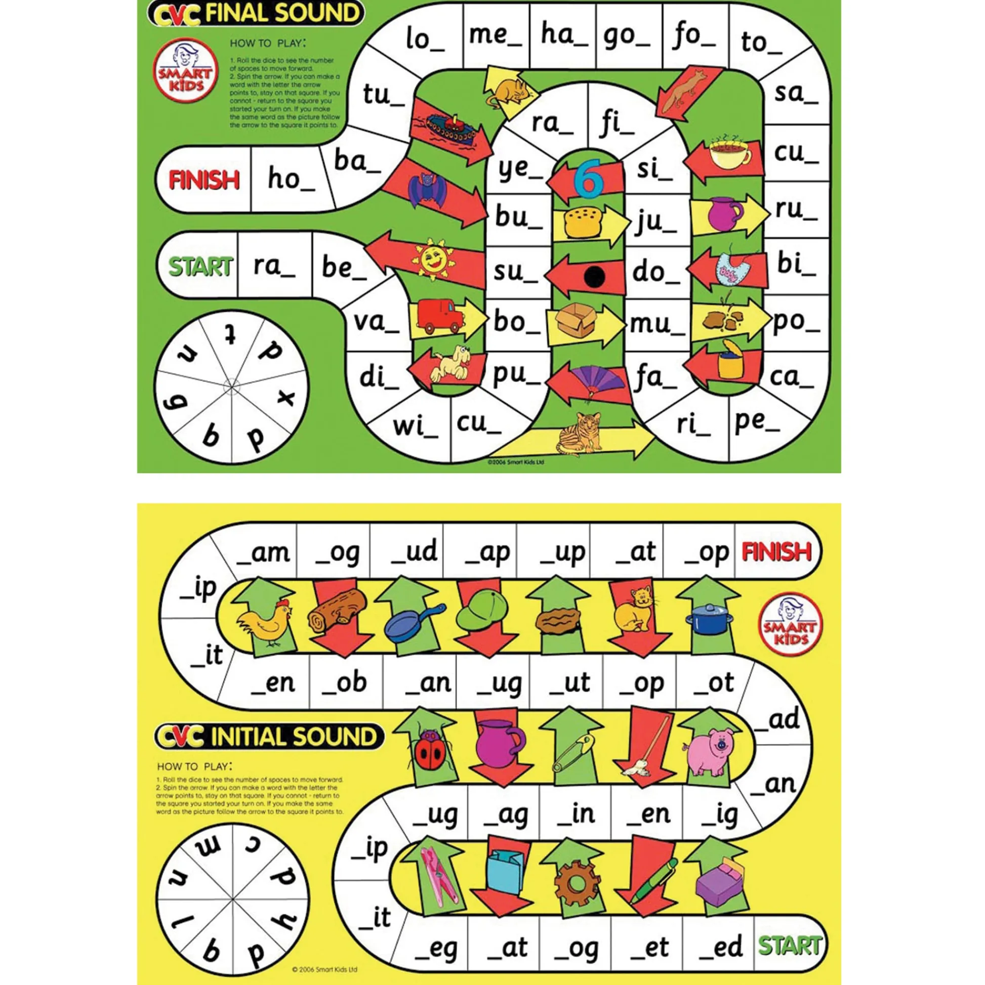 Educators Resource Didax® CVC Spelling Board Game - Early Reading Skills - Vibrant Fun* Role-Playing Games|Board Games