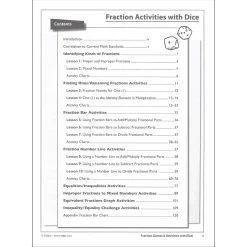 Educators Resource Didax® Fraction Fun - Math Dice Games & Activities Resource Book*Kids Math Toys|Math, Counting & Time