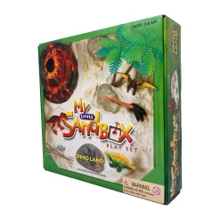 AreYouGame Dino Land - My Little Sandbox - Deluxe Tabletop Play Set* Animal Figures|Dress Up