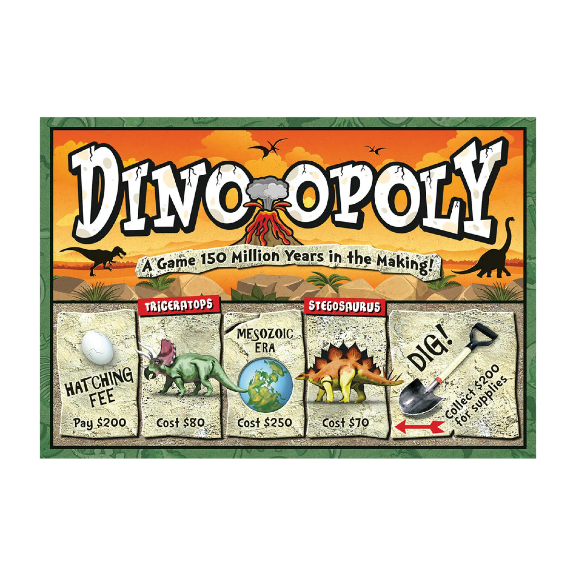 AreYouGame Dino-Opoly Prehistoric Dinosaur Trading Board Game* Board Games|Role-Playing Games