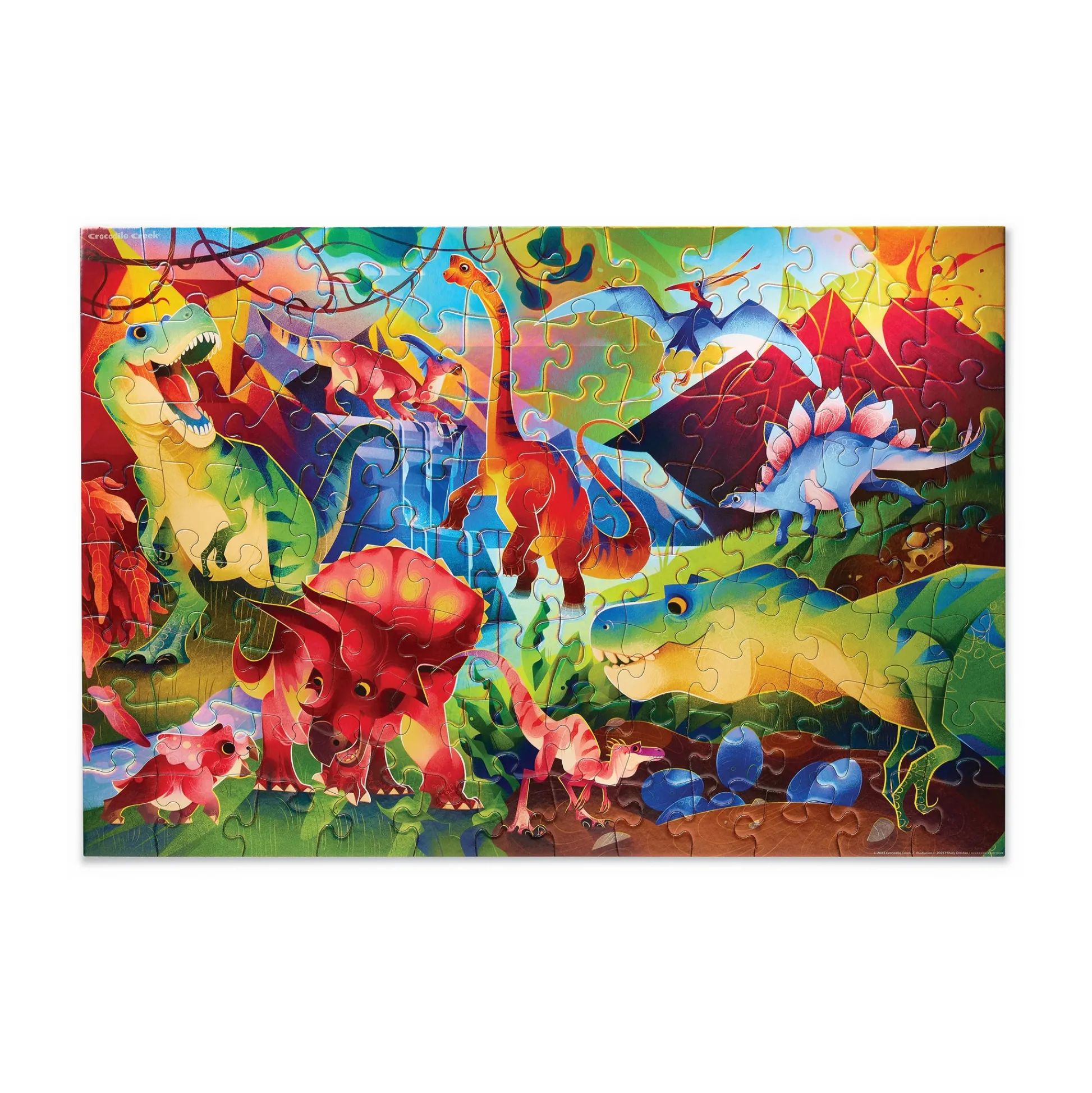 AreYouGame Dinosaur World Holographic Foil Puzzle - 100 pc* Puzzles