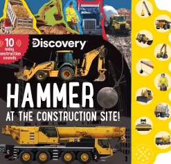 Readerlink Distribution Services Discovery 10-Button Sound Books: Hammer at the Construction Site - Interactive Sound Book*Kids Reading, Writing & Speech|Sound Books