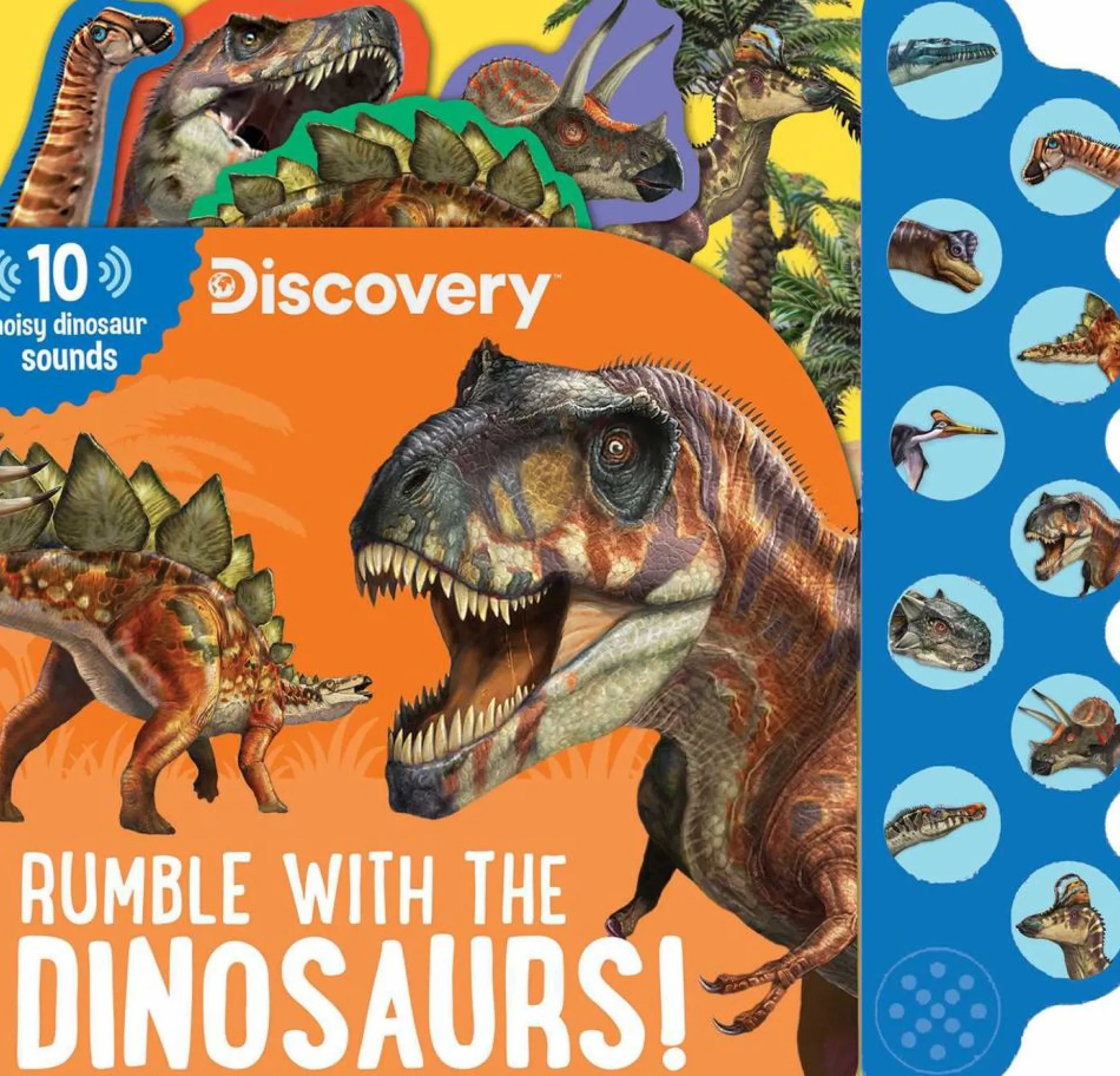 Readerlink Distribution Services Discovery Kids Dinosaur Roar 10-Button Sound Book - Mesozoic Mayhem*Kids Reading, Writing & Speech|Sound Books