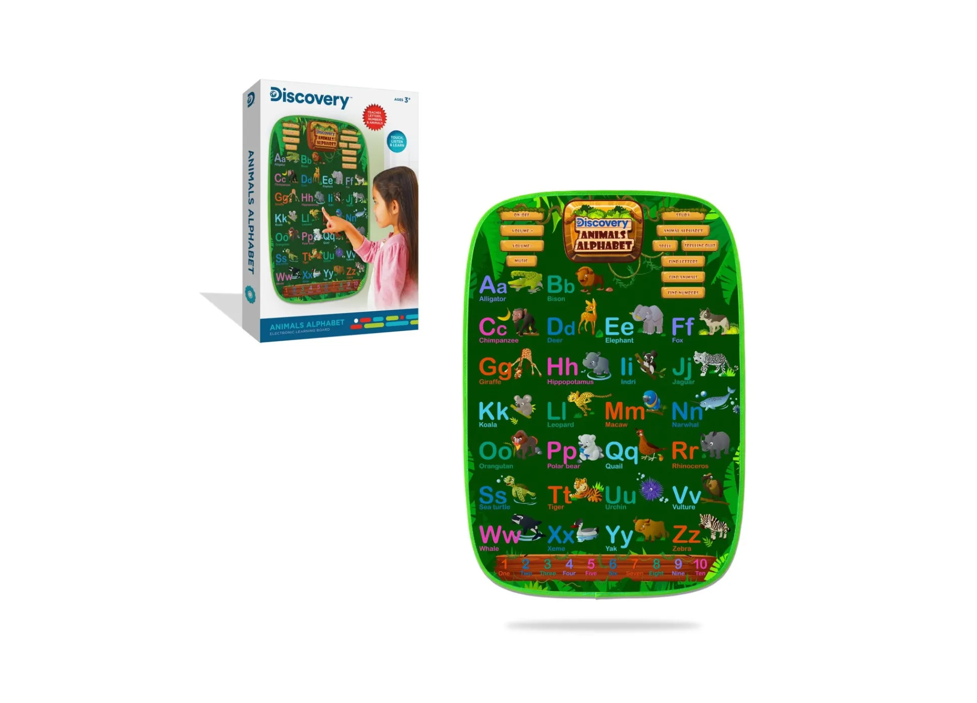 Macy's - Supplier Discovery Kids 34-Piece Animal Alphabet Electronic Learning Board* Preschool Education Toys & Activities
