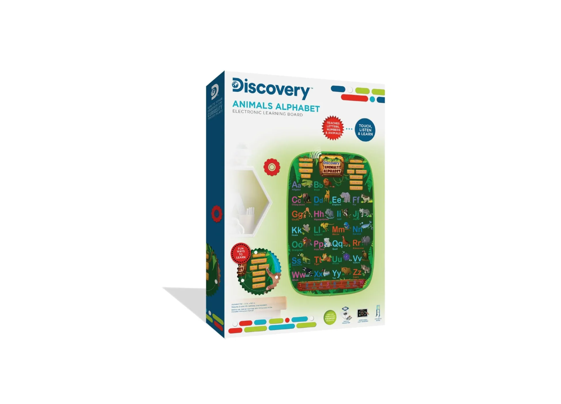 Macy's - Supplier Discovery Kids 34-Piece Animal Alphabet Electronic Learning Board - Interactive Educational Toy* Preschool Education Toys & Activities