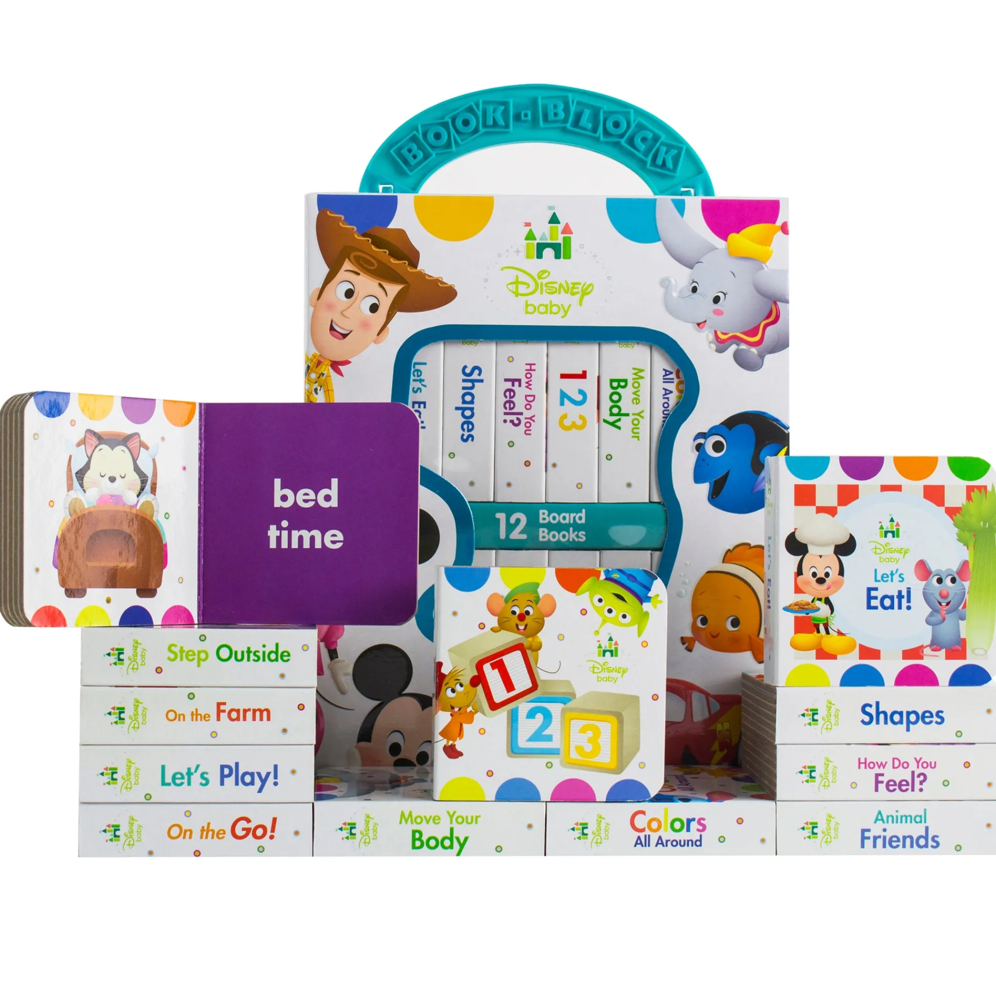 Educators Resource Disney Baby My First Library 12-Book Set with Classic Characters*Kids Kids Books|Boxed Book Sets