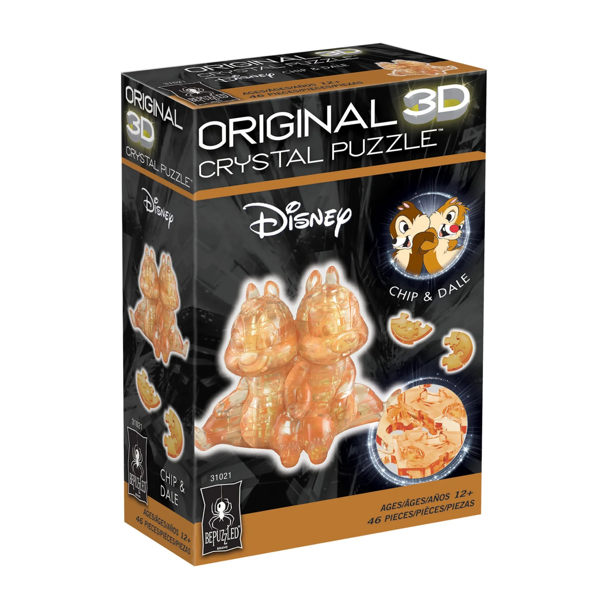 AreYouGame Disney Chip & Dale 3D Crystal Puzzle - 46 Pieces* Puzzles