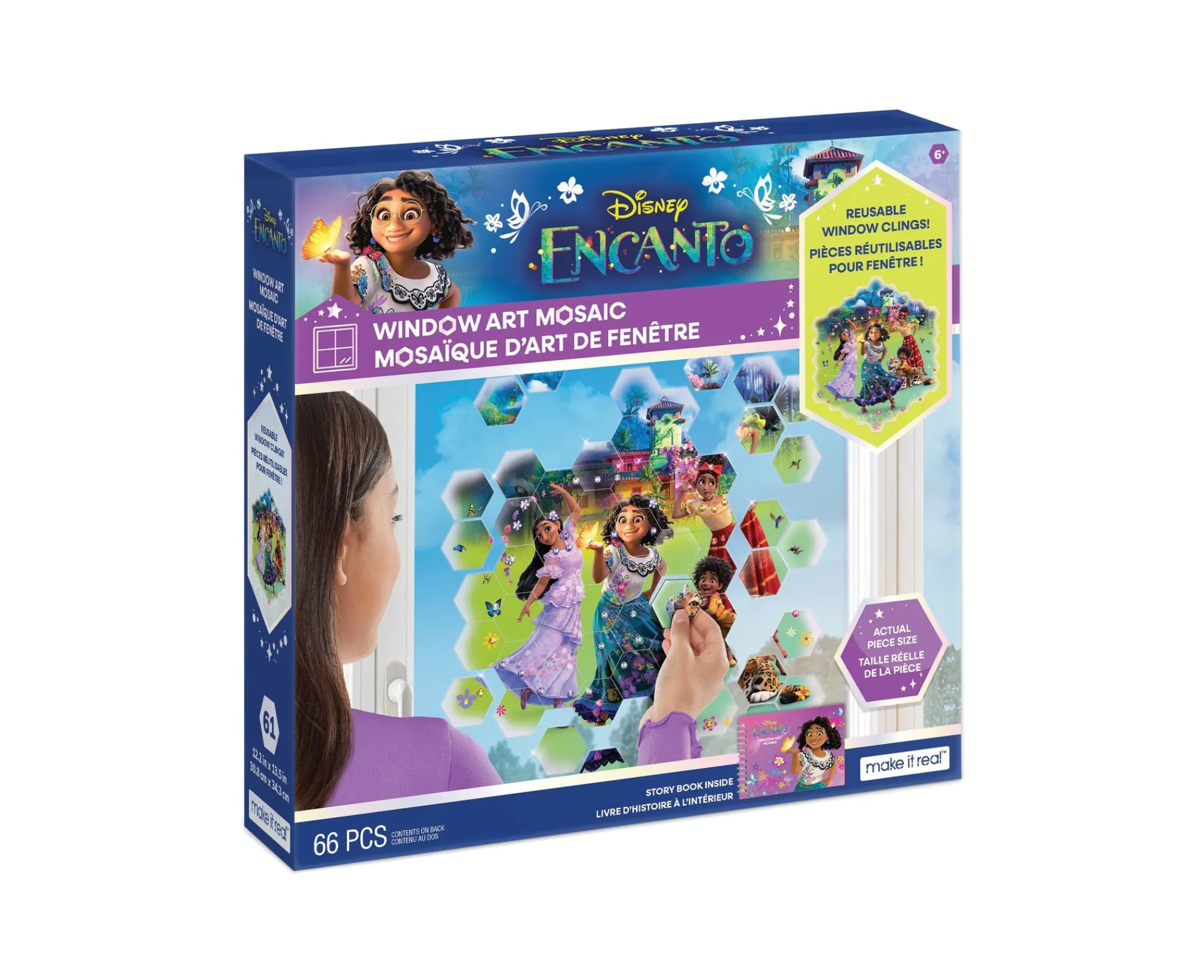Flat River Group Disney Encanto Window Art Mosaic Kit - Colorful Vinyl Clings* Crafts & Activities