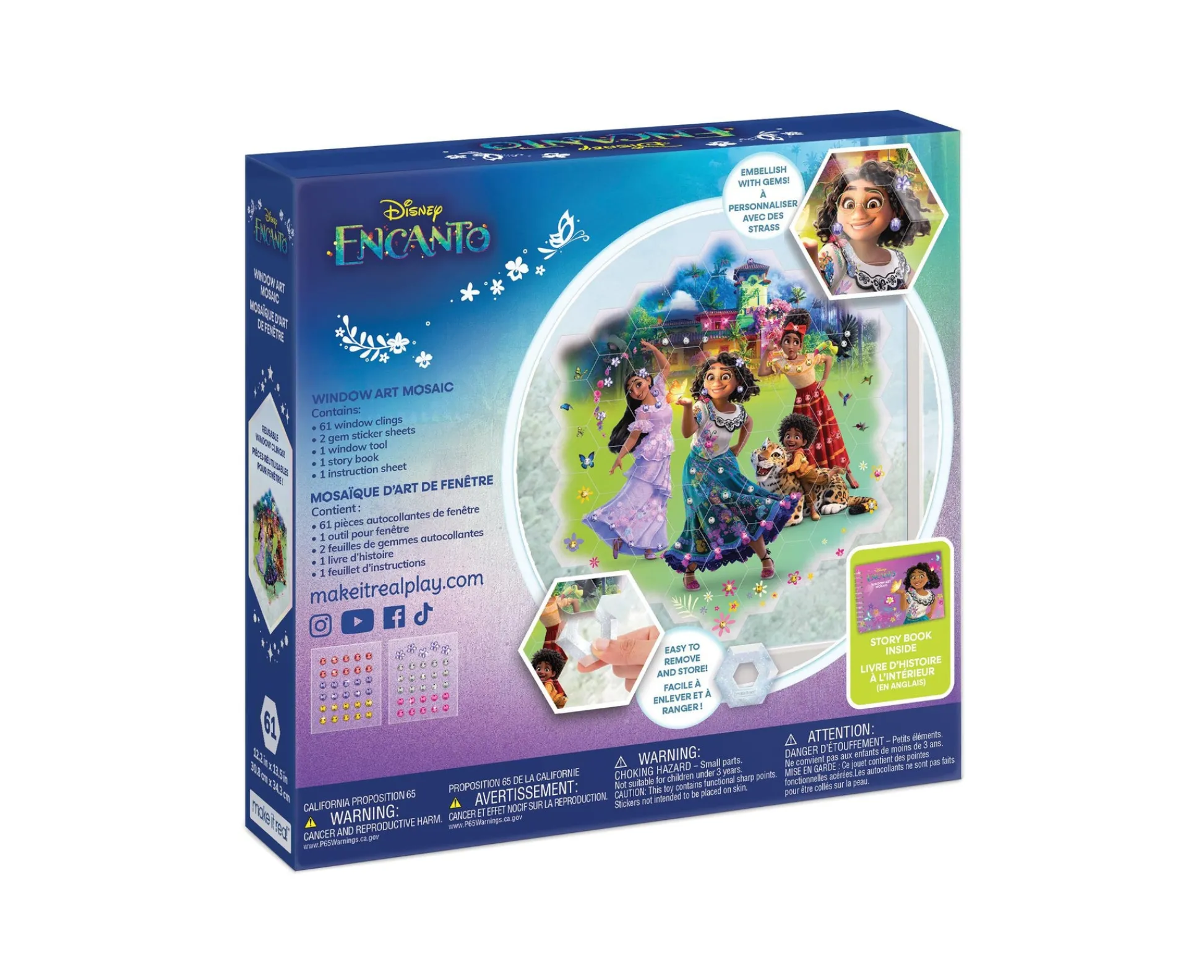 Flat River Group Disney Encanto Window Art Mosaic Kit - Colorful Vinyl Clings* Crafts & Activities