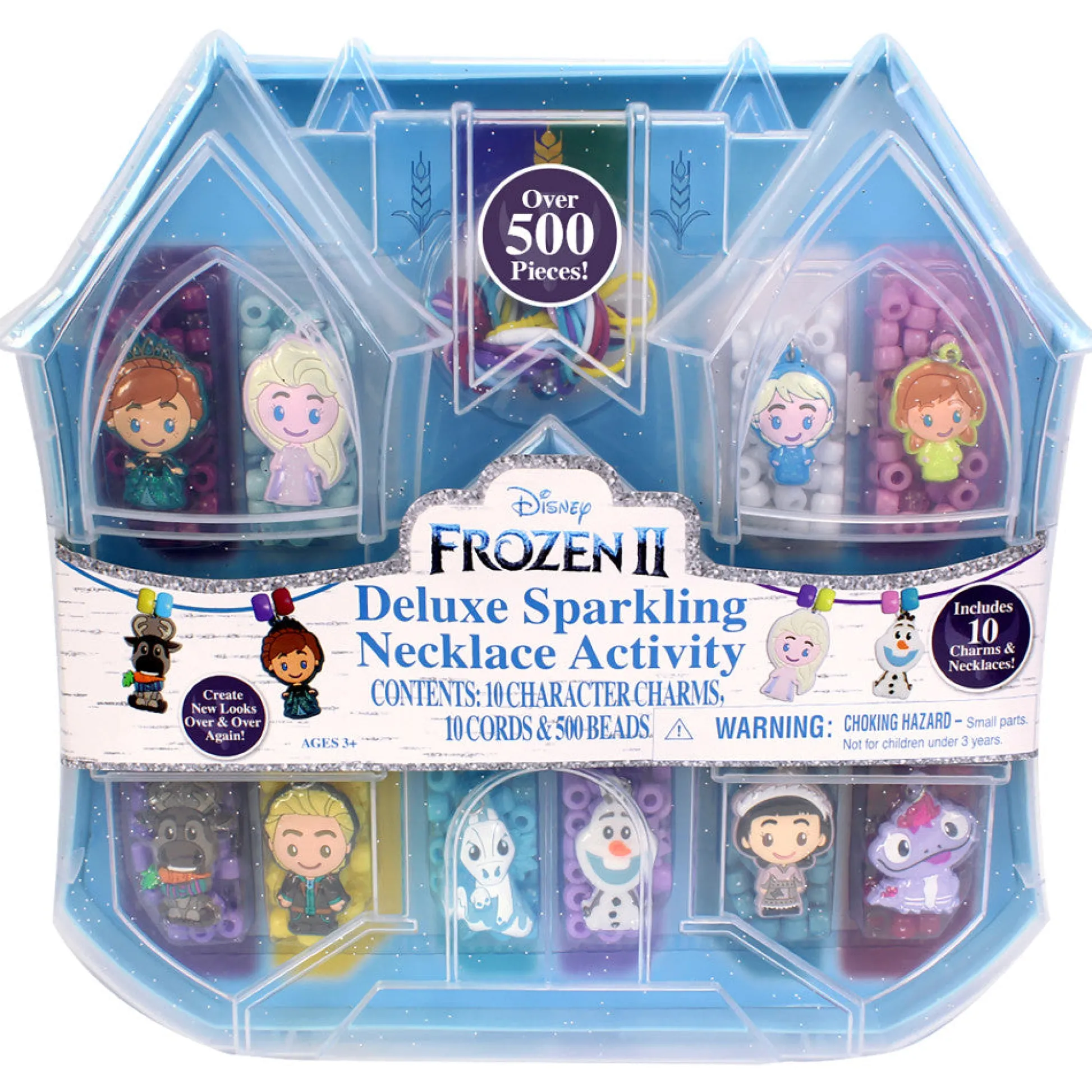 Flat River Group Disney Frozen 2 Tara Toy Deluxe Sparkling Necklace Activity Set - Create 10 Charm Necklaces* Crafts & Activities